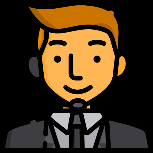 Agent T image showing a guy wearing a suit and headset